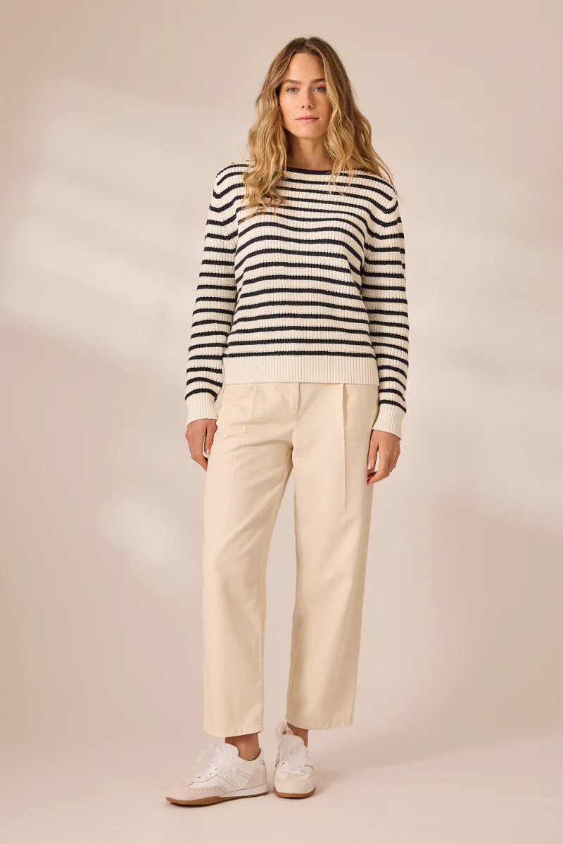 Lara Pullover Marine-navy Print - Image 3